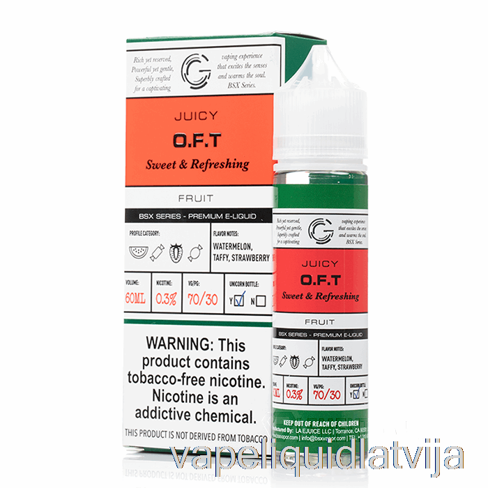 Oft - Bsx Series - 60ml 3mg Vape šķidrums